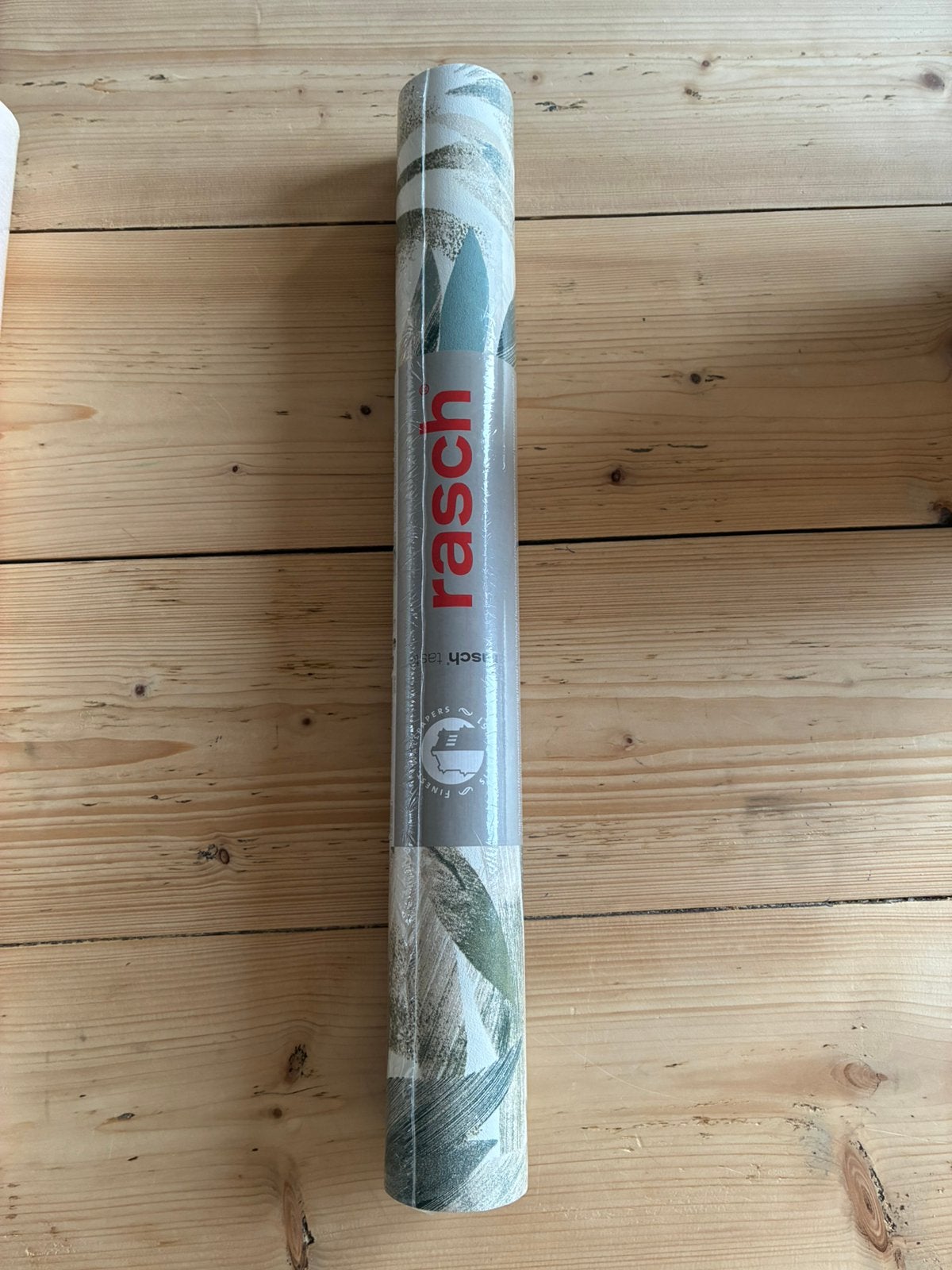 Nog 1 rol vliesbehang van Rasch Symphony, Bladeren, Rasch, Ophalen of Verzenden, Vliesbehang