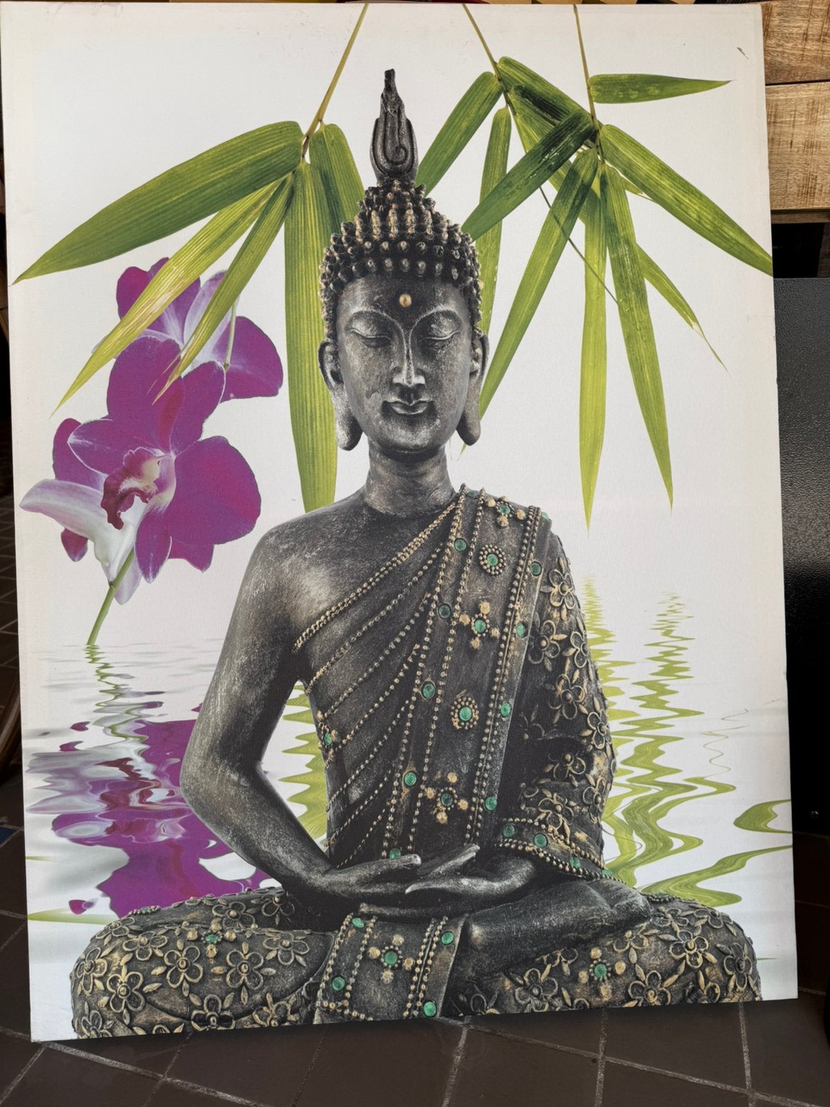 Canvas Buddha 60x80, Ophalen, Zo goed als nieuw