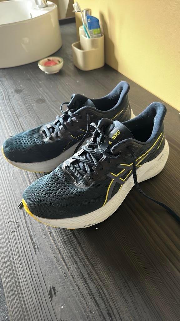 Asics hardloop schoenen maat 44, Sport en Fitness, Loopsport en Atletiek, Gebruikt, Hardloopschoenen, Ophalen of Verzenden, Hardlopen