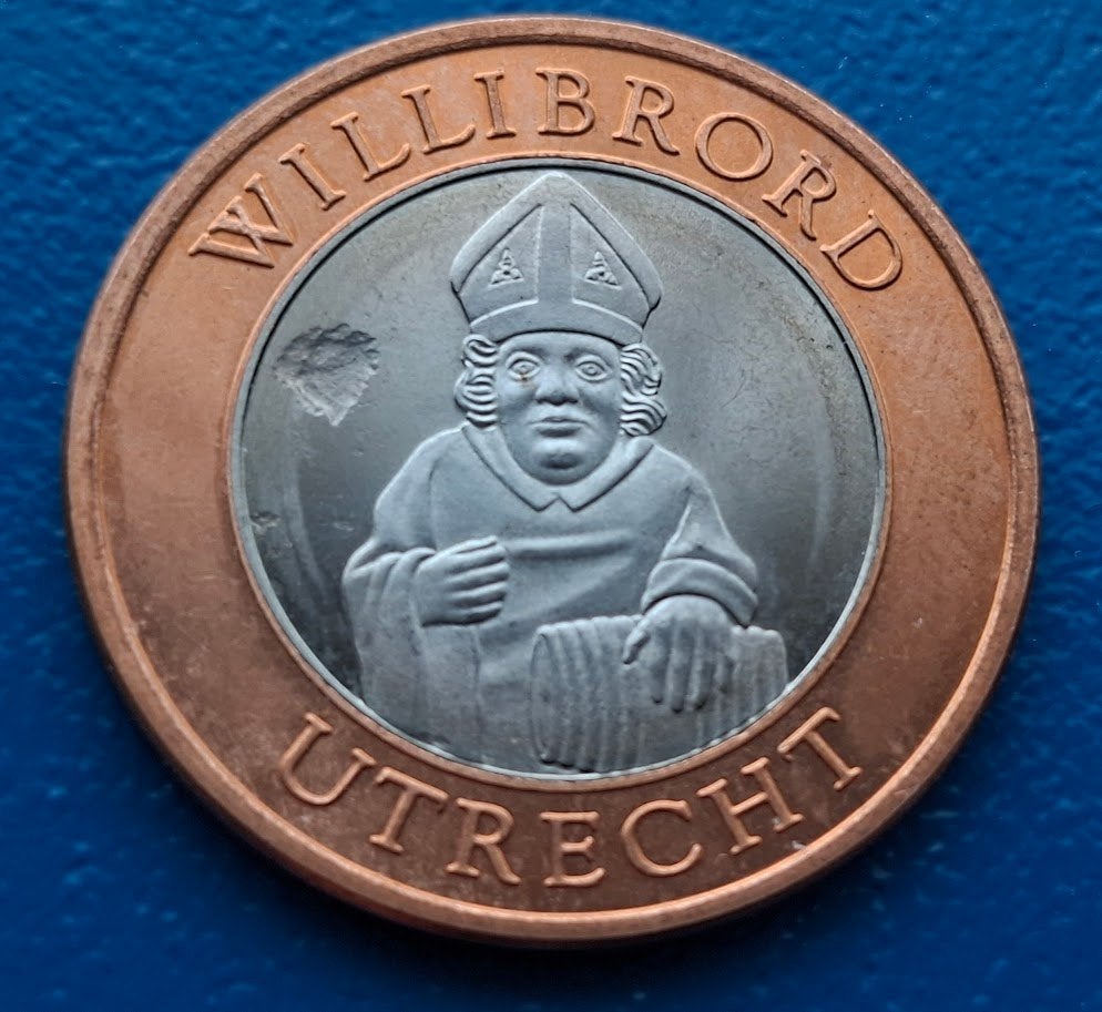 Penning Utrecht 1995 - De Willibrord Munt, Postzegels en Munten, Penningen en Medailles, Verzenden, Overige materialen, Nederland