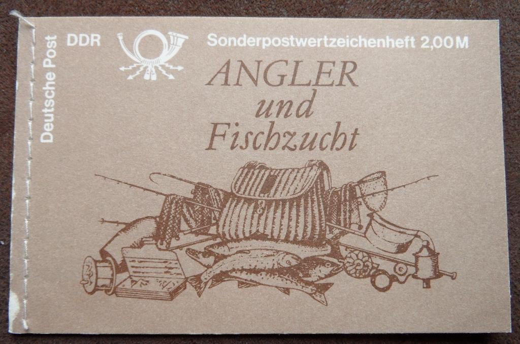 Postzegelboekje Duitsland – DDR Angler und Fischzucht, Ophalen of Verzenden, DDR, Postfris