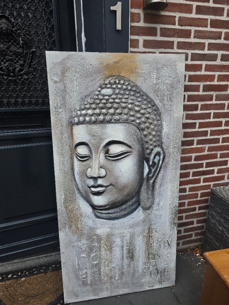 Boeddha schilderij 1.50cm, Huis en Inrichting, Woonaccessoires | Schilderijen, Tekeningen en Foto's, Ophalen, 50 tot 75 cm, Schilderij