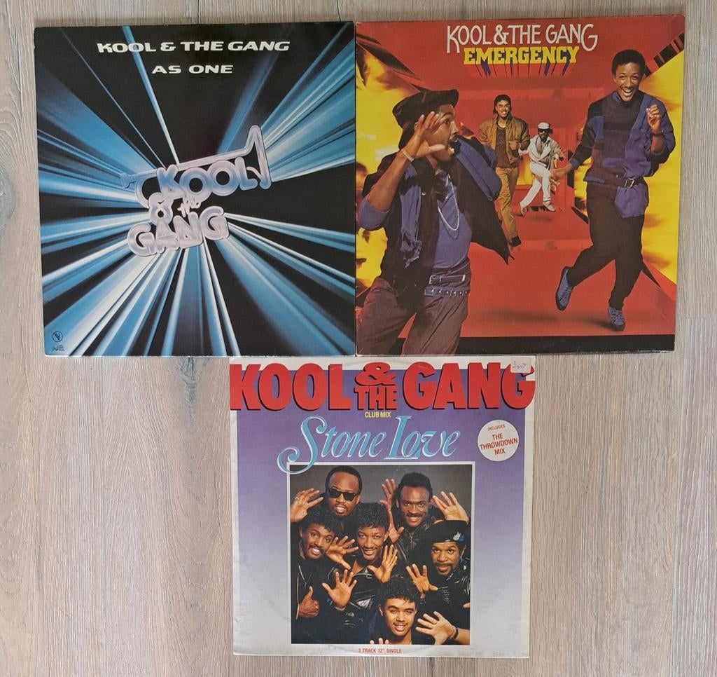 Kool & The Gang LP's: As One, Emergency & Stone Love, Ophalen of Verzenden, Gebruikt, 12 inch