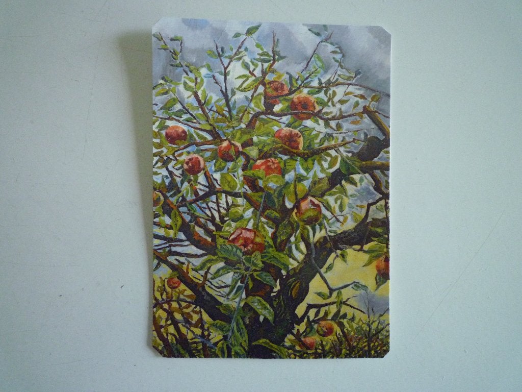 Kunstkaart Charley Toorop takken met appels Singer Laren, Ophalen of Verzenden, Voor 1920, Overige thema's