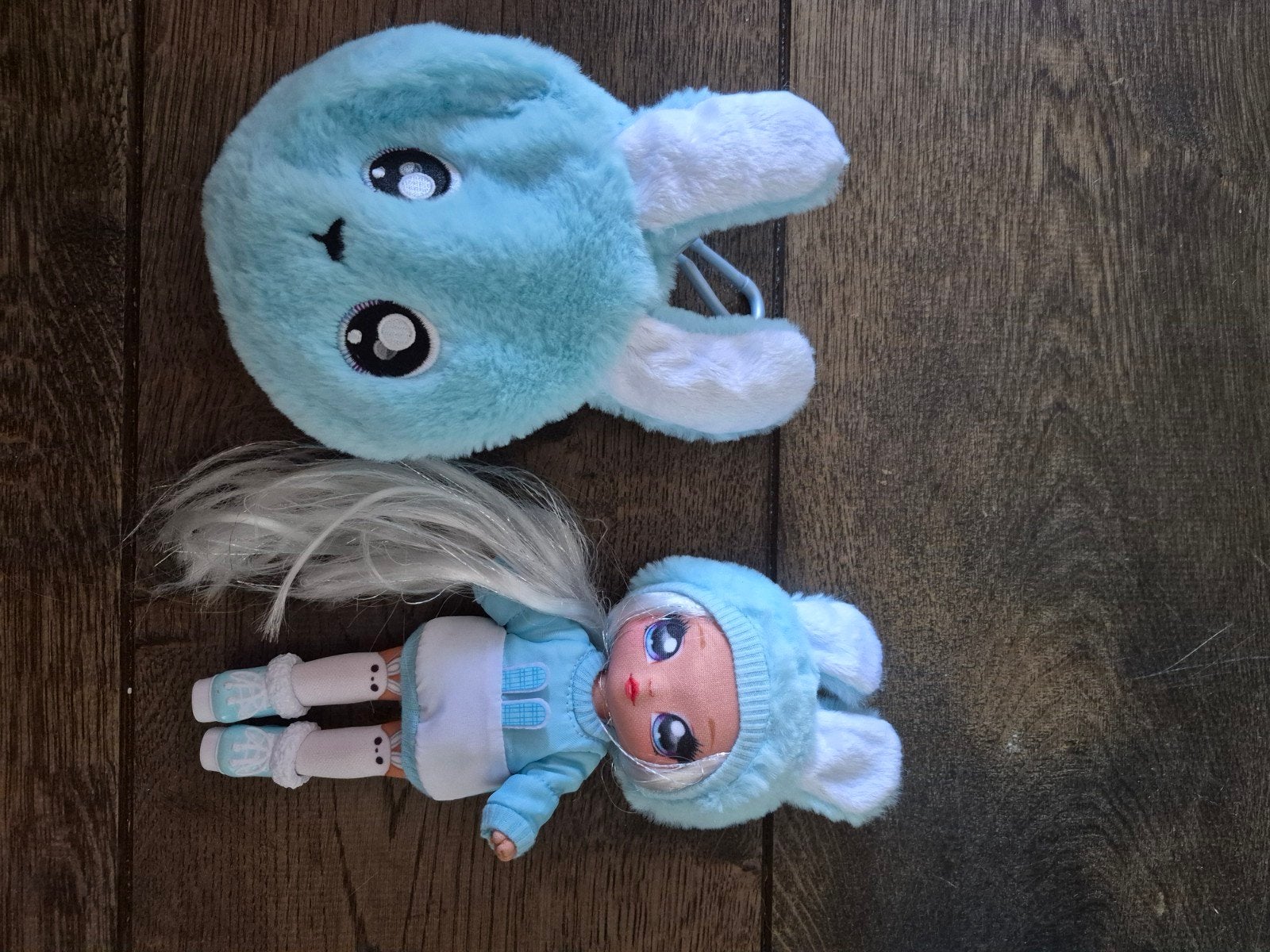 nanana suprise konijn/bunny pop+ tasje, Kinderen en Baby's, Speelgoed | Poppen, Ophalen of Verzenden, Zo goed als nieuw, Overige typen