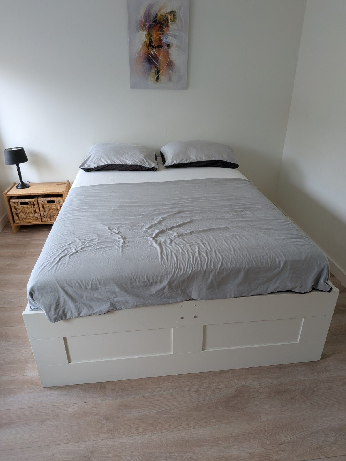 Ikea VALLAVÅG matras 140x200 logeermatras geweest, Ophalen, Gebruikt, Wit, Tweepersoons