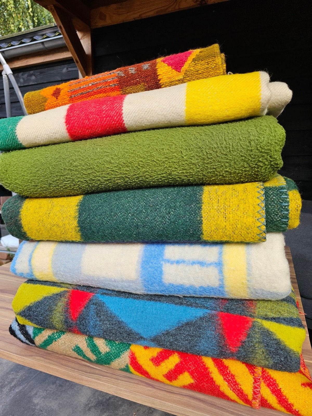 Diverse wollen dekens te koop - zie mijn advertenties, Ophalen of Verzenden, Gebruikt, Meerkleurig, Textiel