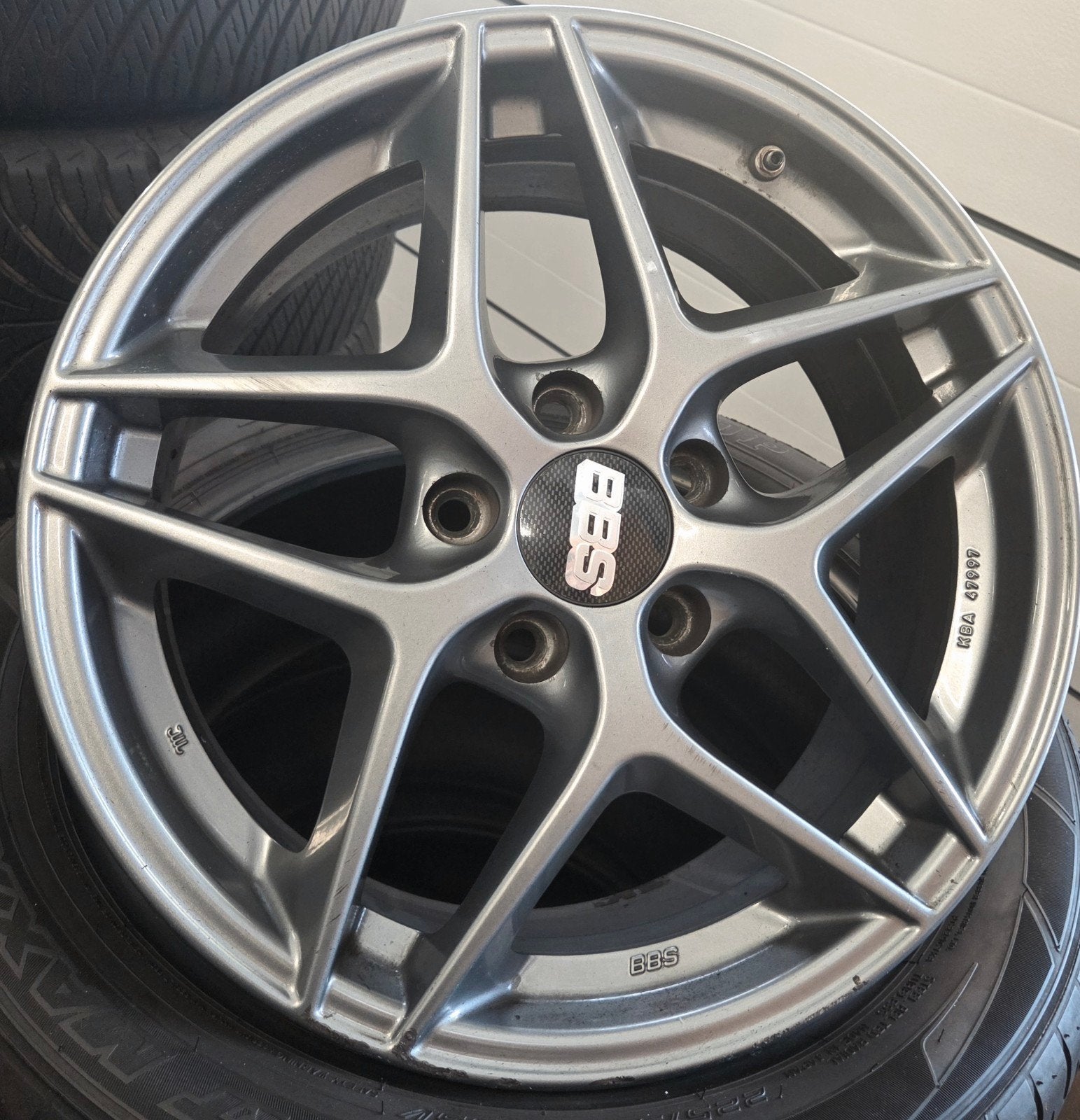 BBS SR HIMALAYA TITANIUM GRIJS BMW 17INCH 5x120 ET35, Auto-onderdelen, Banden en Velgen, Gebruikt, Velg(en), 17 inch, Ophalen of Verzenden