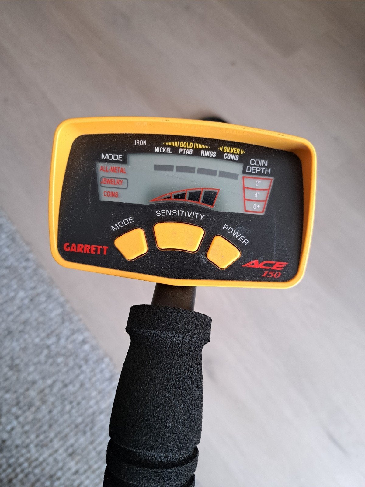 Garrett Ace 150 Metaaldetector met Draagtas, Ophalen, Garrett, Gebruikt, 30 cm of minder