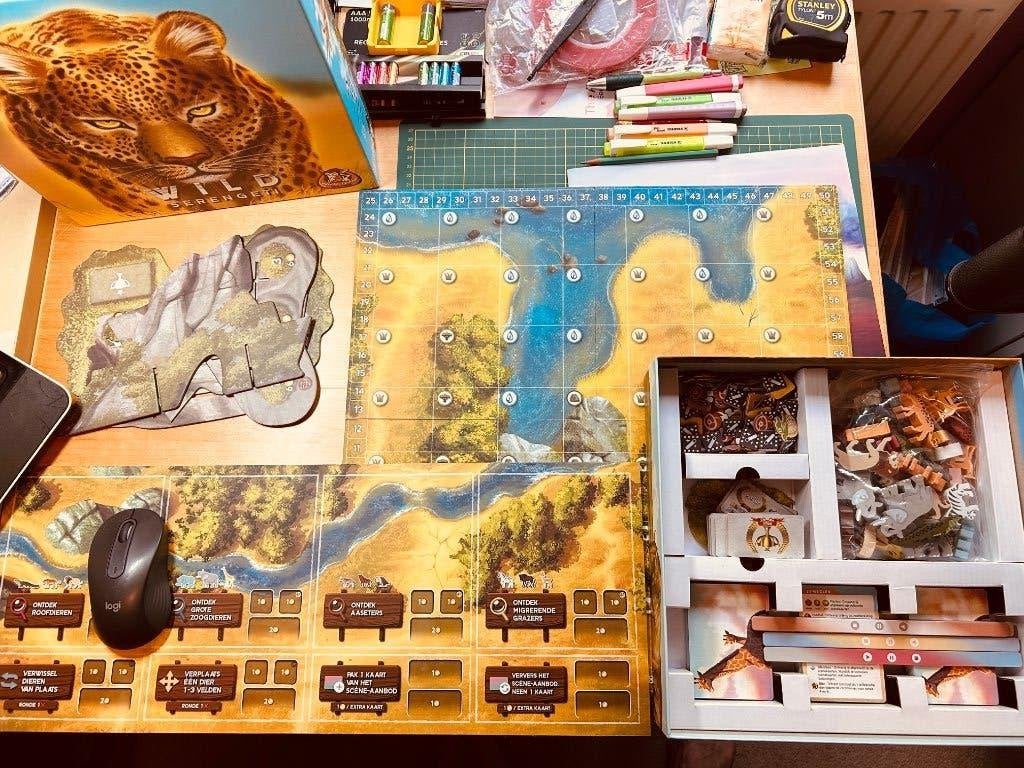 Wild: Serengeti, Een of twee spelers, Ophalen of Verzenden, Zo goed als nieuw, White Goblin Games