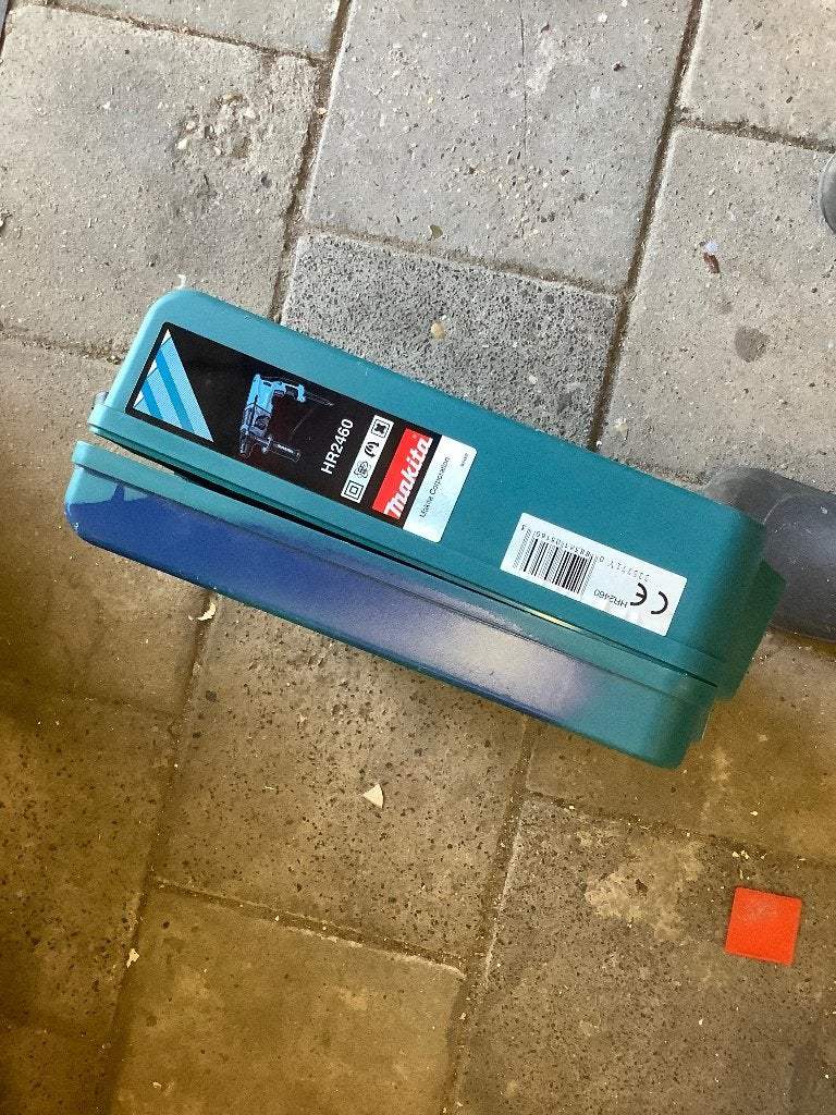Makita koffer, Ophalen, Gebruikt