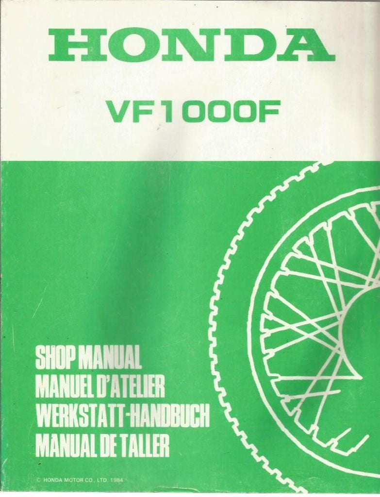 Honda VF1000 F shop manual (3173z), Ophalen of Verzenden, Honda