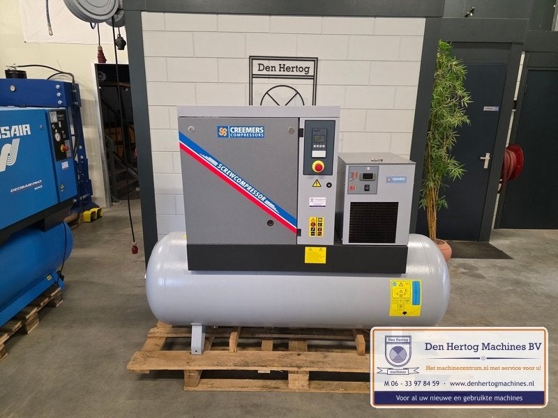 Compressor Creemers RCA 7.5 D TM500 schroefcompressor droger, Ophalen, Gebruikt, 800 liter/min of meer, 10 bar of meer