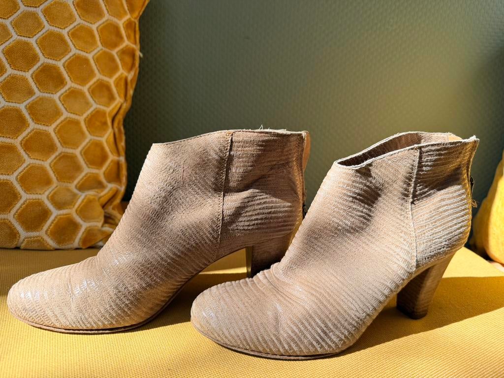 Progretto enkellaarsjes, taupe, Kleding | Dames, Overige kleuren, Lage of Enkellaarzen, Ophalen of Verzenden, Gedragen
