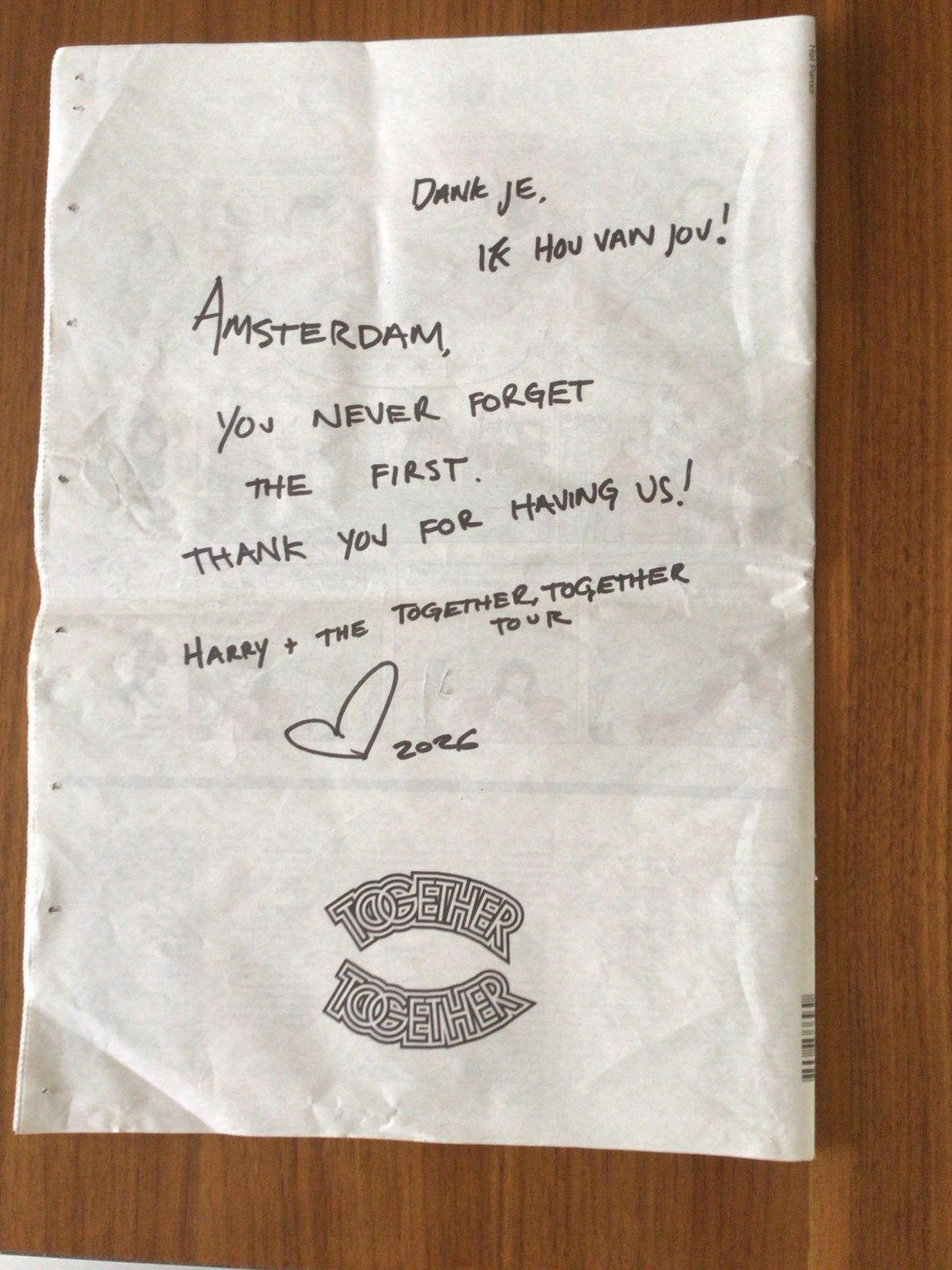 Het Parool Krant 6 juni met PS Magazine - Harry Styles 2026, Ophalen of Verzenden