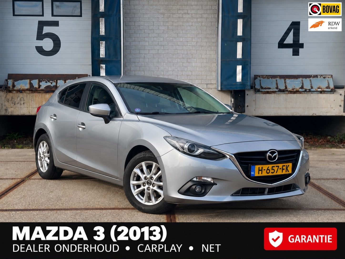 Mazda 3 2.0 TS+(CarPlay+Camera+Dealer Onderhoud), Auto's, Voorwielaandrijving, Gebruikt, 4 cilinders, Xenon verlichting
