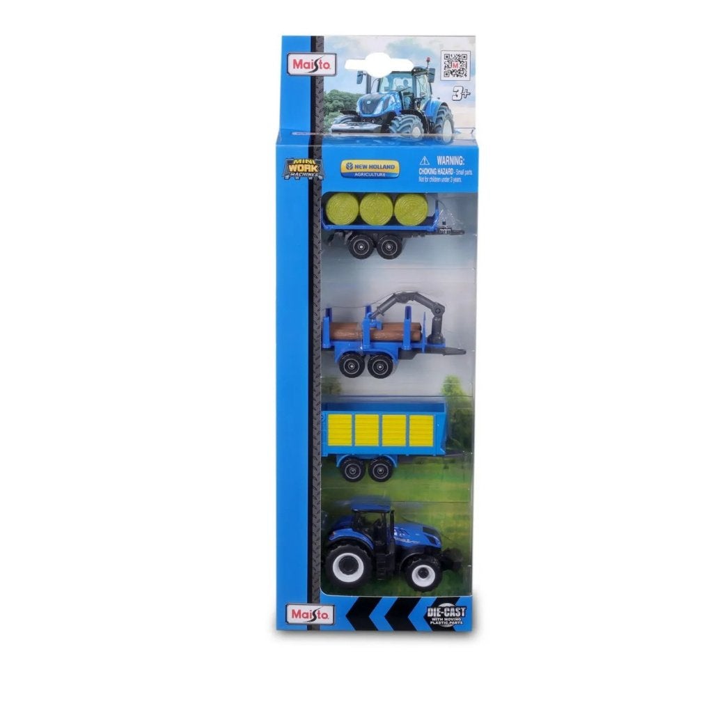 Maisto: Mini Work Machines: New Holland 4-pack set, ., Nieuw, Ophalen of Verzenden, .