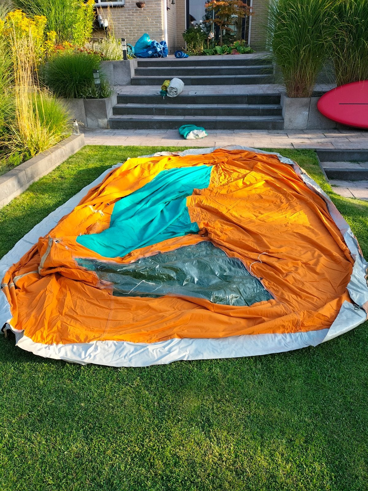 Superleuke vintage kampeertent, niet compleet, Ophalen, Gebruikt, Tot en met 4