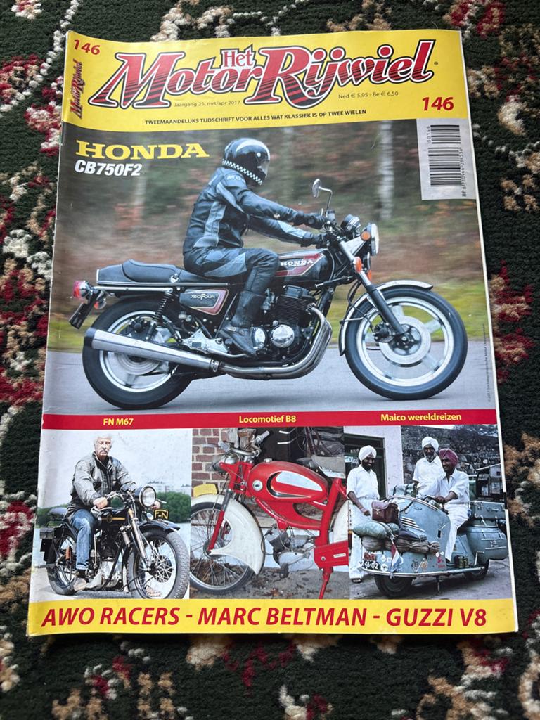 Het MotorRijwiel Magazine - Honda CB750F2, Ophalen of Verzenden, Gelezen, Algemeen