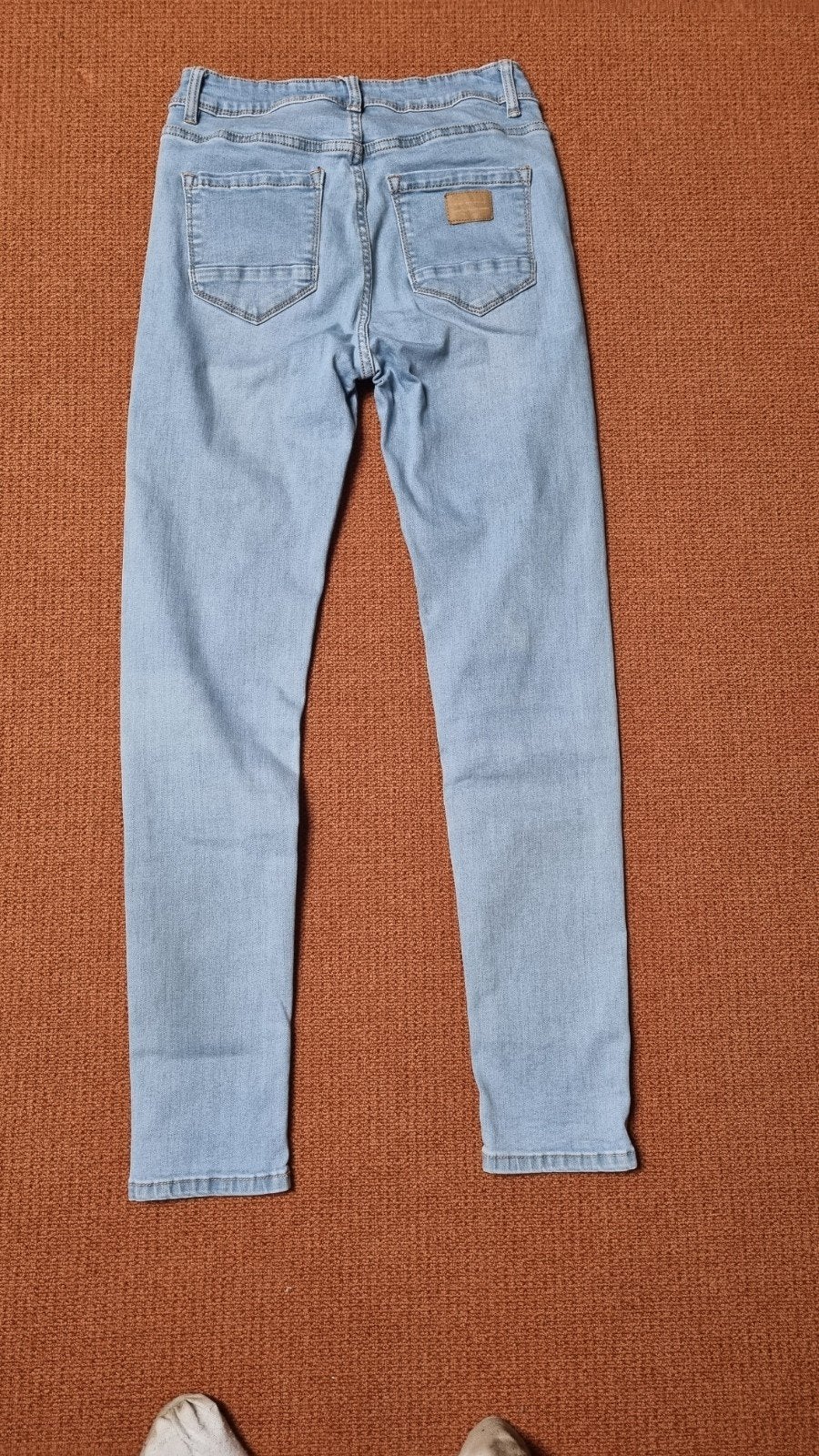Lichtblauwe skinny jeans, maat W28-W29 (confectie 36), Blauw, Ophalen of Verzenden, W28 - W29 (confectie 36), Gedragen