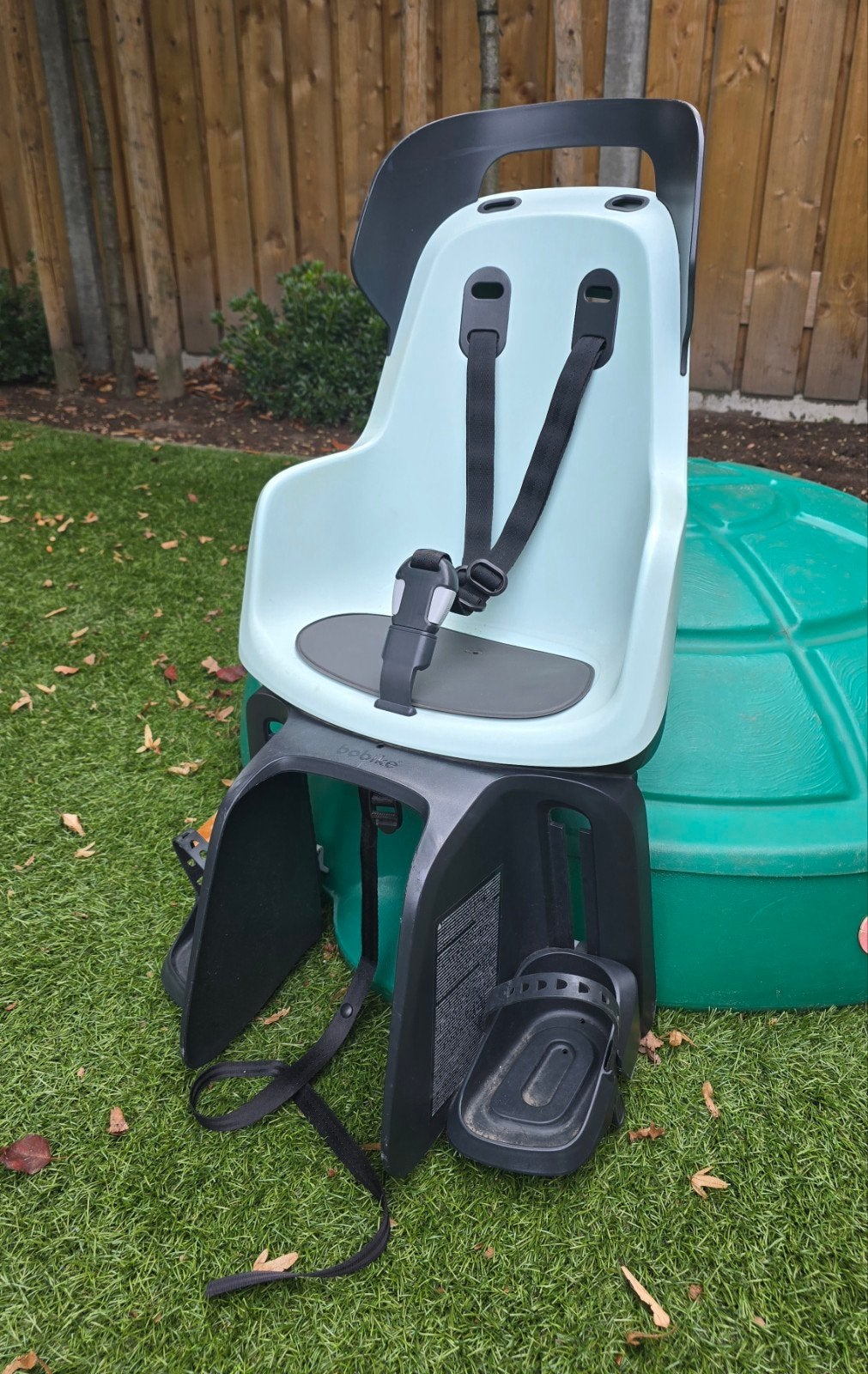 Bobike Maxi GO Carrier Marshmallow Mint fietszitje, Ophalen, Achterzitje, Voetsteuntjes, 9 t/m 18 kg