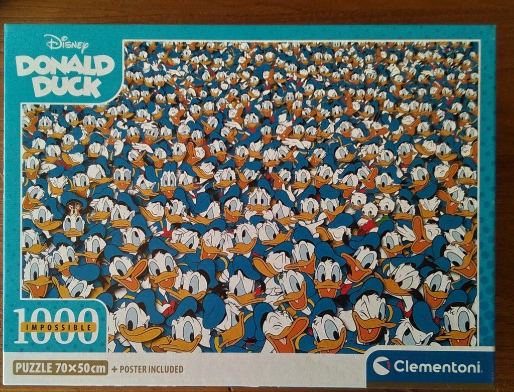 Disney  Donald Duck. 1000 stukjes., Ophalen of Verzenden, 500 t/m 1500 stukjes, Zo goed als nieuw