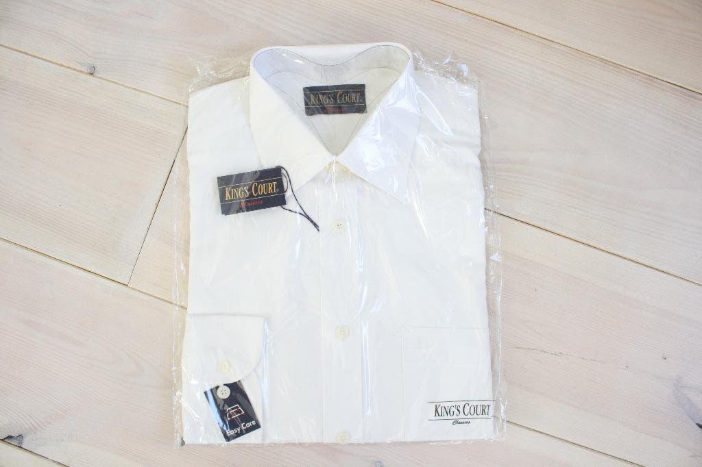 Wit King's Court overhemd in maat 39, nieuw!, Kleding | Heren, Wit, Nieuw, King's Court, Halswijdte 39/40 (M)
