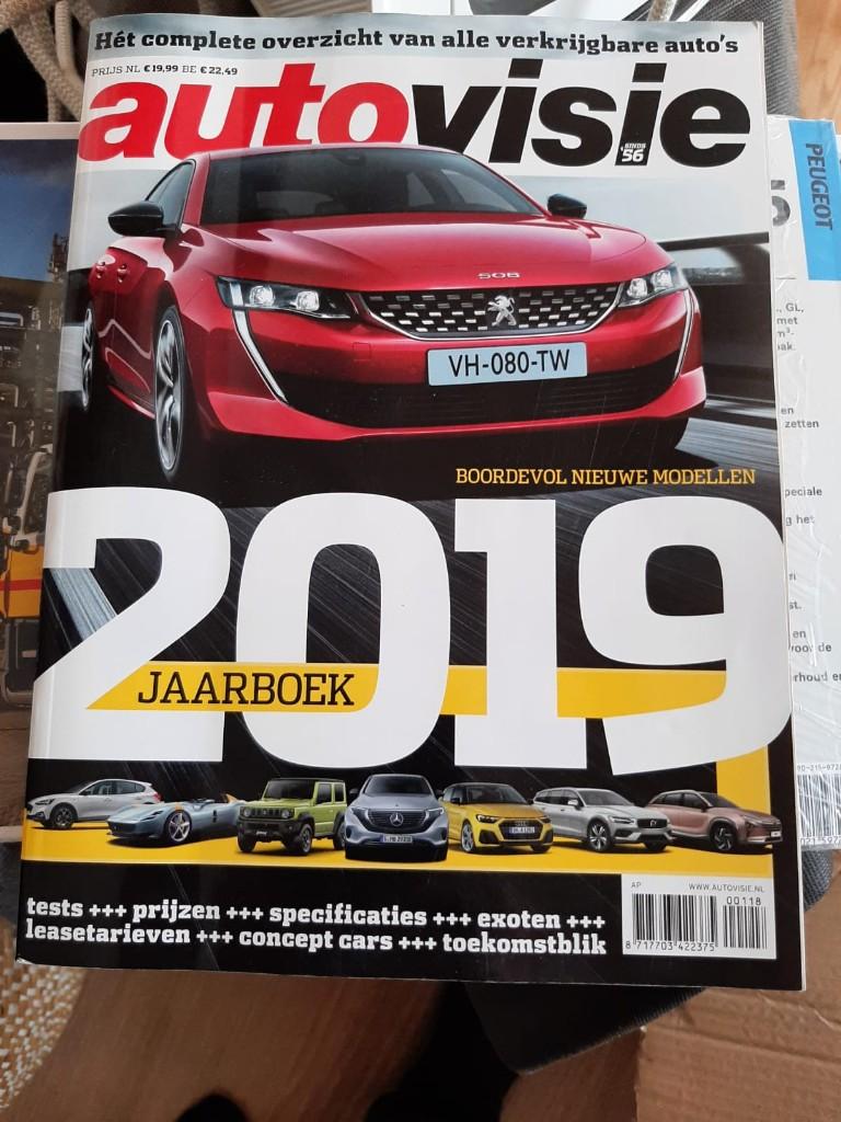 auto visie jaarboek 2019, Ophalen of Verzenden, Zo goed als nieuw, Algemeen