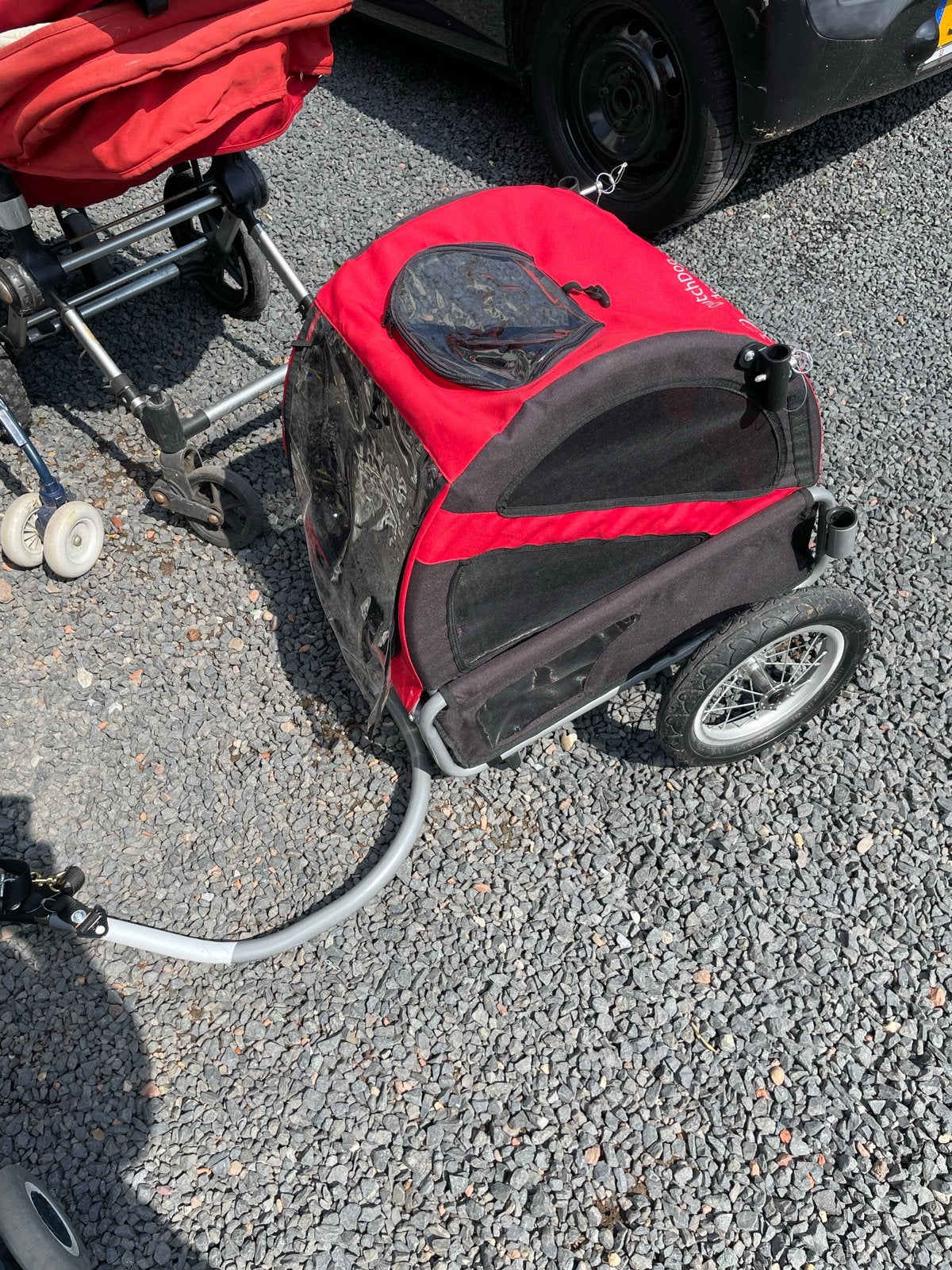 Hondenfietskar DutchDog Doggyride - Rood, Fietsen en Brommers, Fietsaccessoires | Aanhangers en Karren, Ophalen, Gebruikt, Minder dan 20 kg
