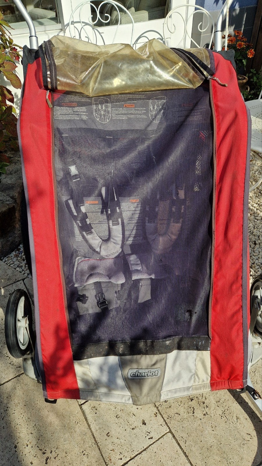 Thule Chariot Cougar 2 II fietskar met 2 koppelstukken, Ophalen, Gebruikt, 40 tot 60 kg, Thule