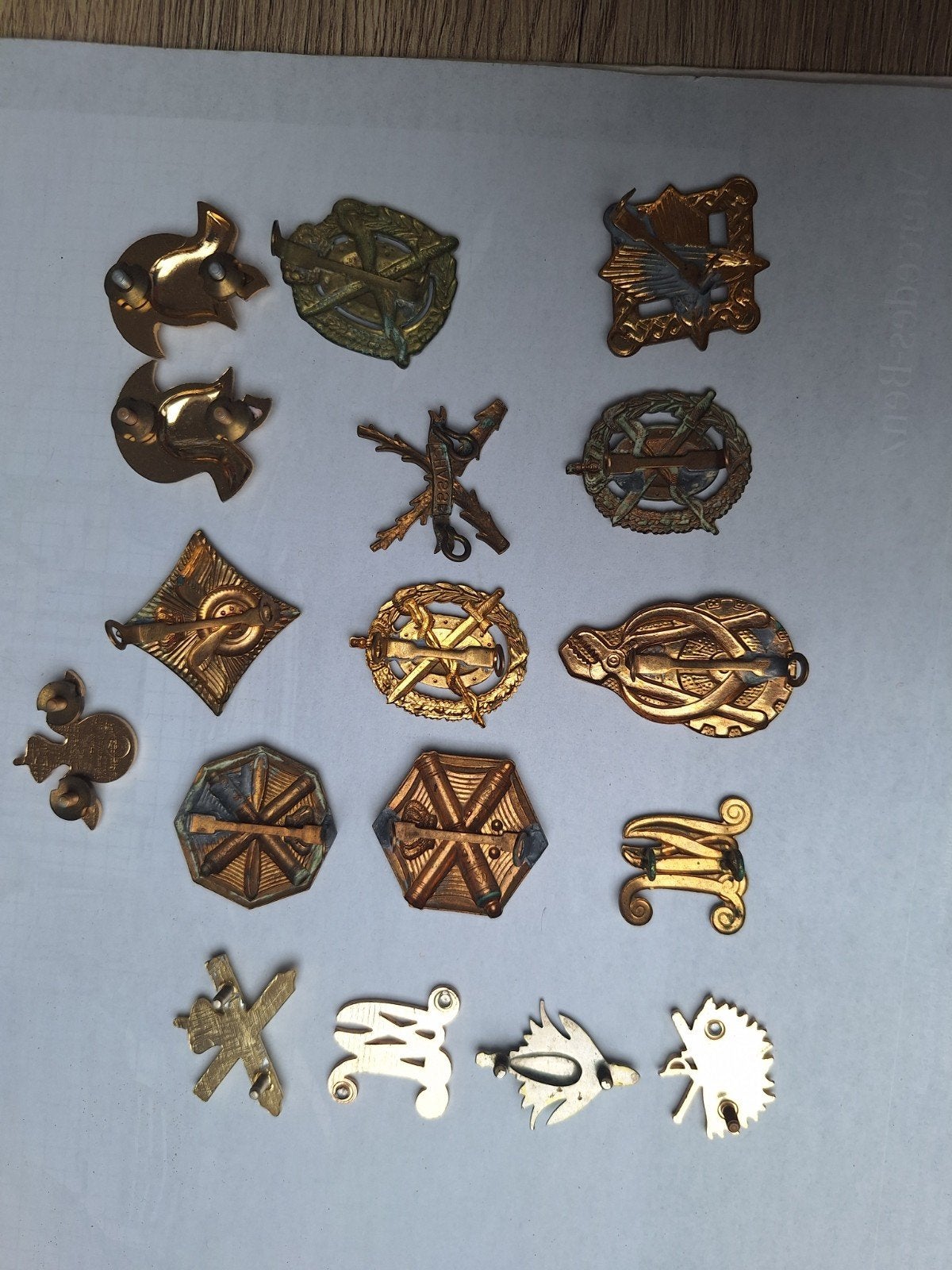 Schouder en kraag emblemen landmacht, Ophalen of Verzenden, Landmacht, Nederland, Embleem of Badge