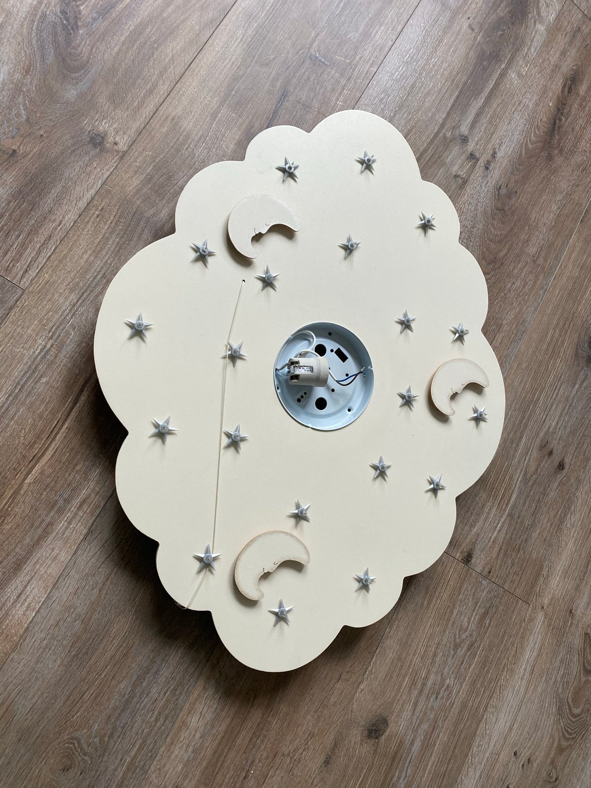 Leuke kinderlamp wolk met sterren en manen, Ophalen, Wit, Overige merken, Gebruikt
