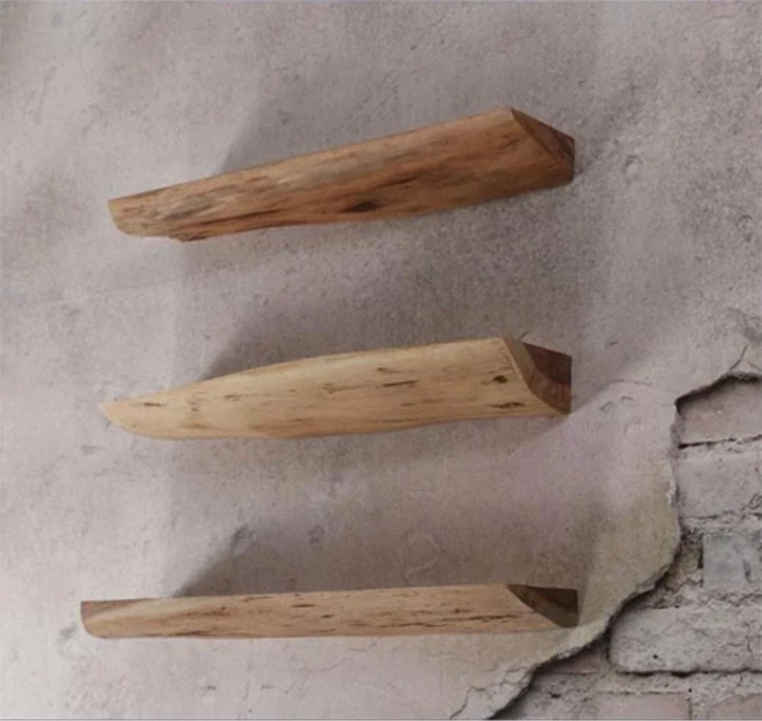 Set van 3 boomstam wandplanken, Ophalen of Verzenden, Gebruikt
