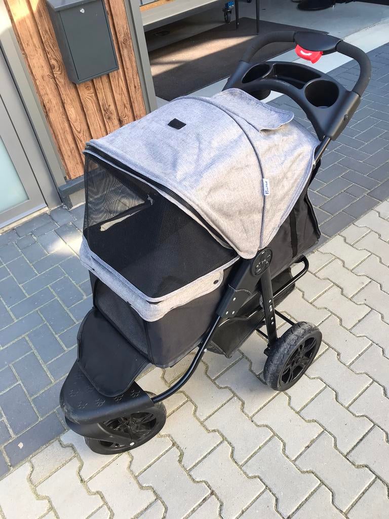 Hondenbuggy met grote wielen en groter ligvlak, Dieren en Toebehoren, Ophalen, Zo goed als nieuw