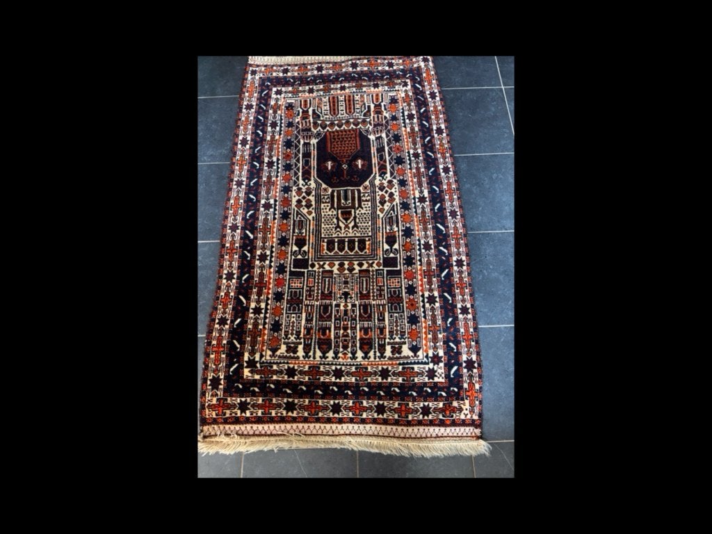 Perzen, 100 tot 150 cm, Zo goed als nieuw, Rechthoekig, 50 tot 100 cm