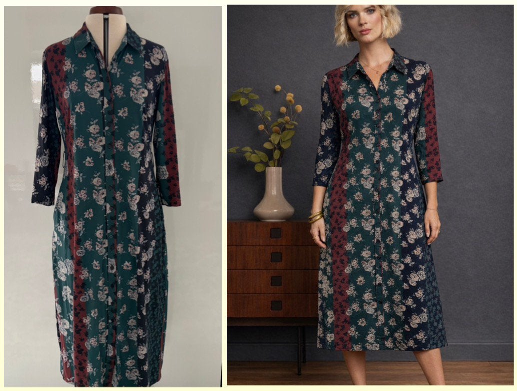 Studio Anneloes maxi Jurk - Patchwork Print-M, Kleding | Dames, Maat 38/40 (M), Meerkleurig, Ophalen of Verzenden, Gedragen