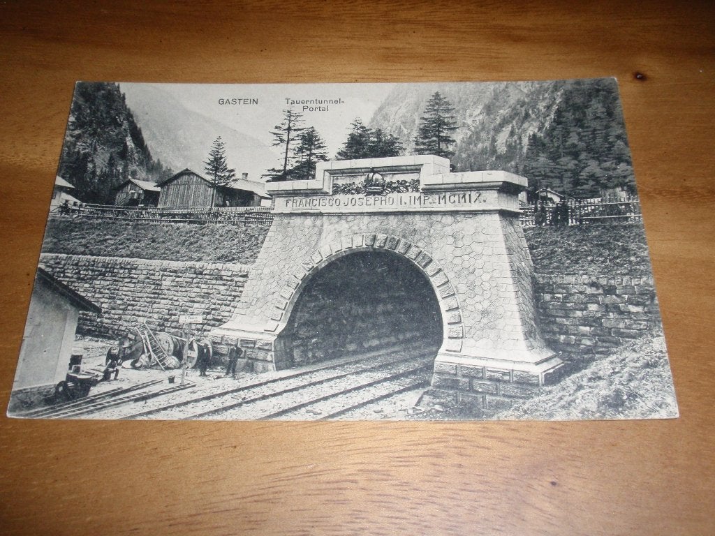 Spoortunnel Gastein Tauern Spoorlijn Oostenrijk, Verzenden, 1920 tot 1940, Ongelopen, Oostenrijk