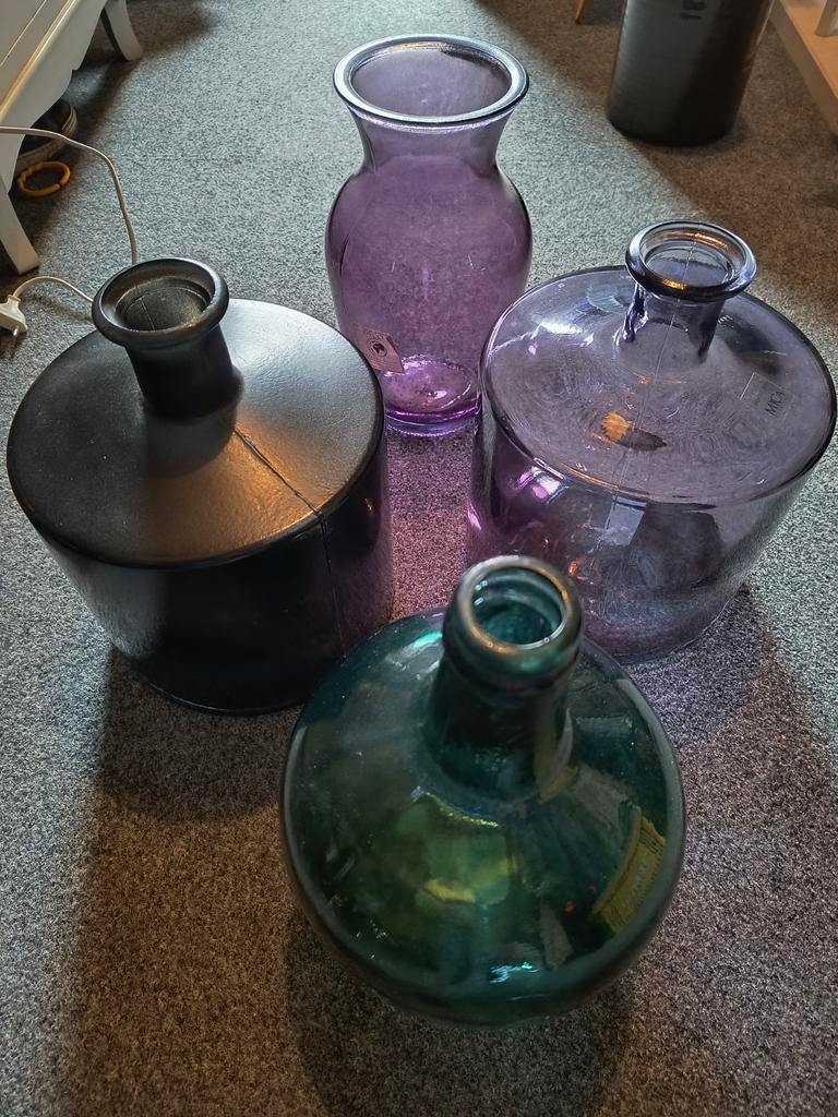 Mica vazen, Ophalen, Overige kleuren, Minder dan 50 cm, Glas