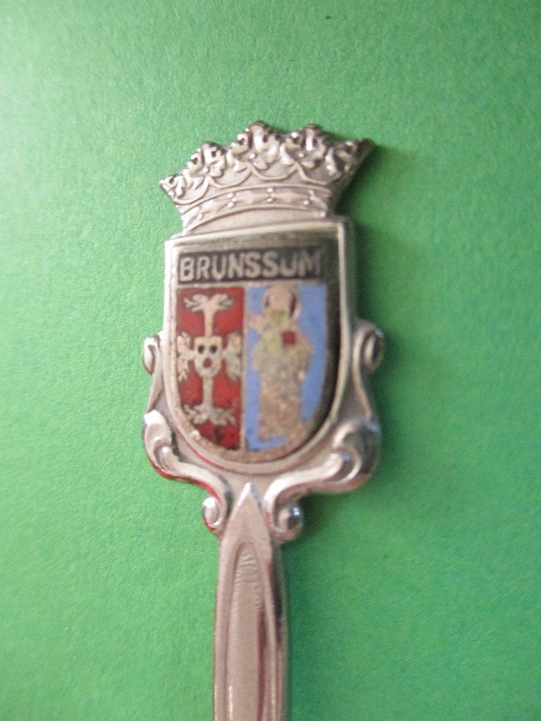 Lepeltje gemeentewapen Brunssum, Verzenden, Zo goed als nieuw