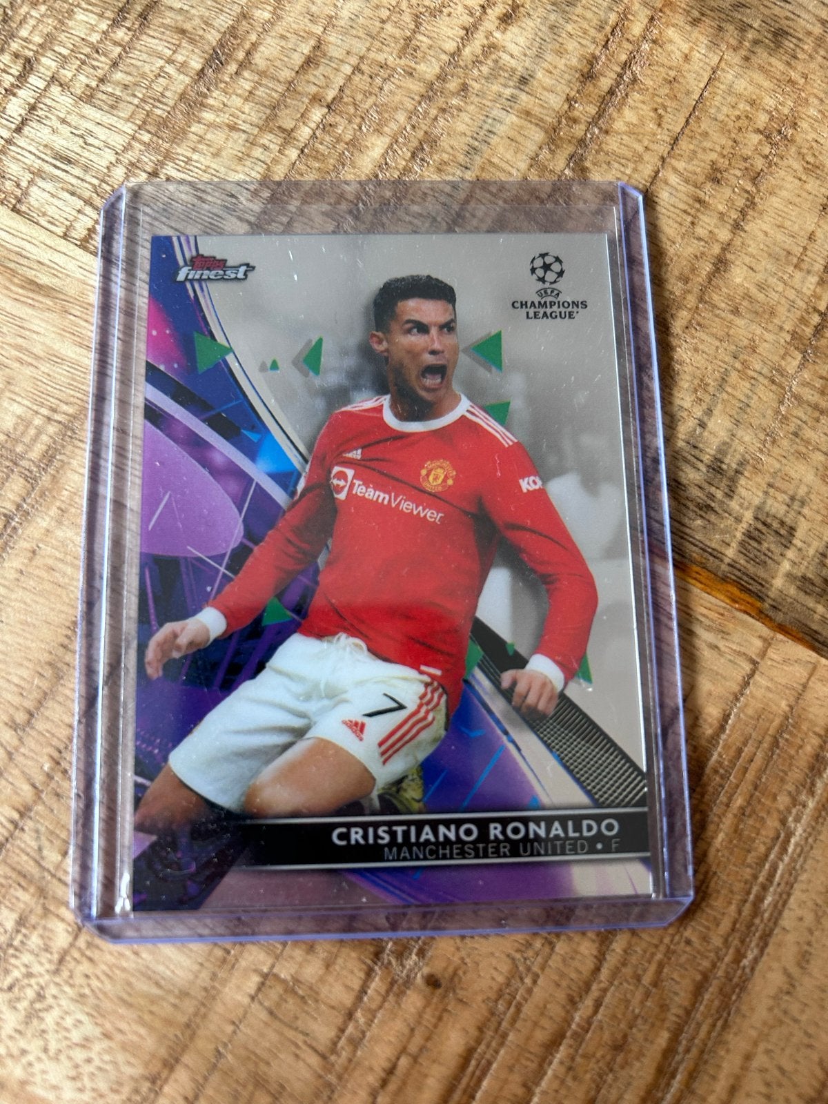 Cristiano Ronaldo Manchester United Finest Champions League, Ophalen of Verzenden, Zo goed als nieuw, Buitenlandse clubs, Spelerskaart