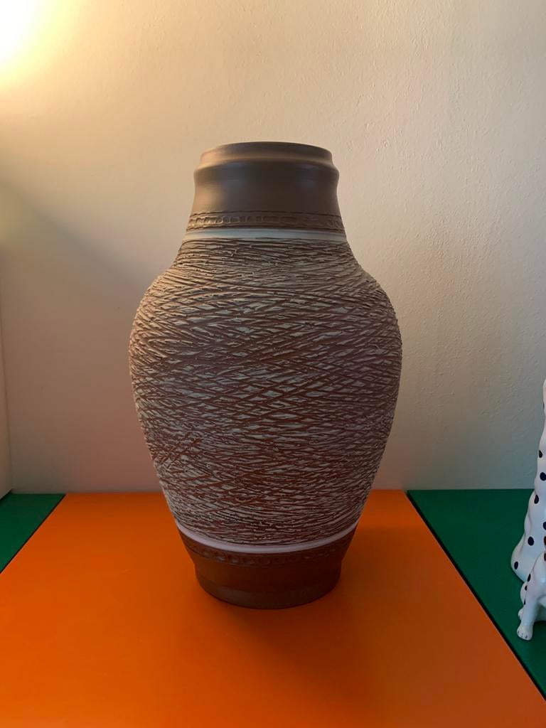 Sgraffito boden vaas jaren 60, Antiek en Kunst, Ophalen of Verzenden