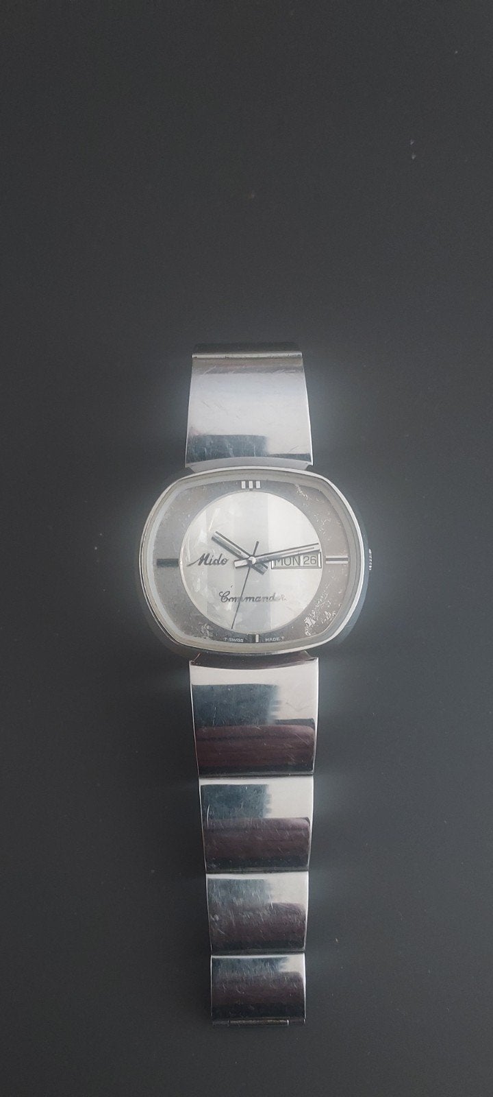 Mido Commander Vintage Horloge - Automatisch, Ophalen of Verzenden, Gebruikt, Staal, Overige merken