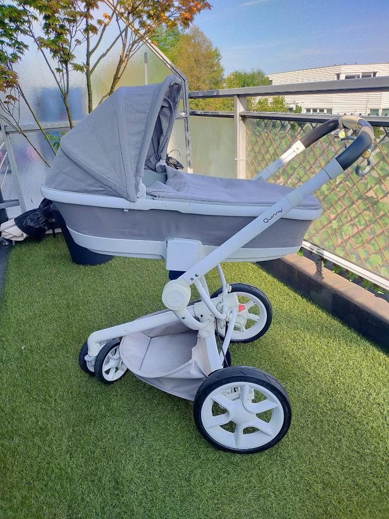 Quinny Moodd, grey gravel, combi kinderwagen, Ophalen, Zo goed als nieuw, Combiwagen, Quinny