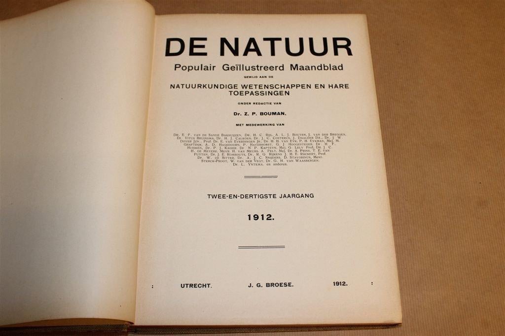 De Natuur — Complete Jaargang 1912, Antiek en Kunst, Ophalen of Verzenden