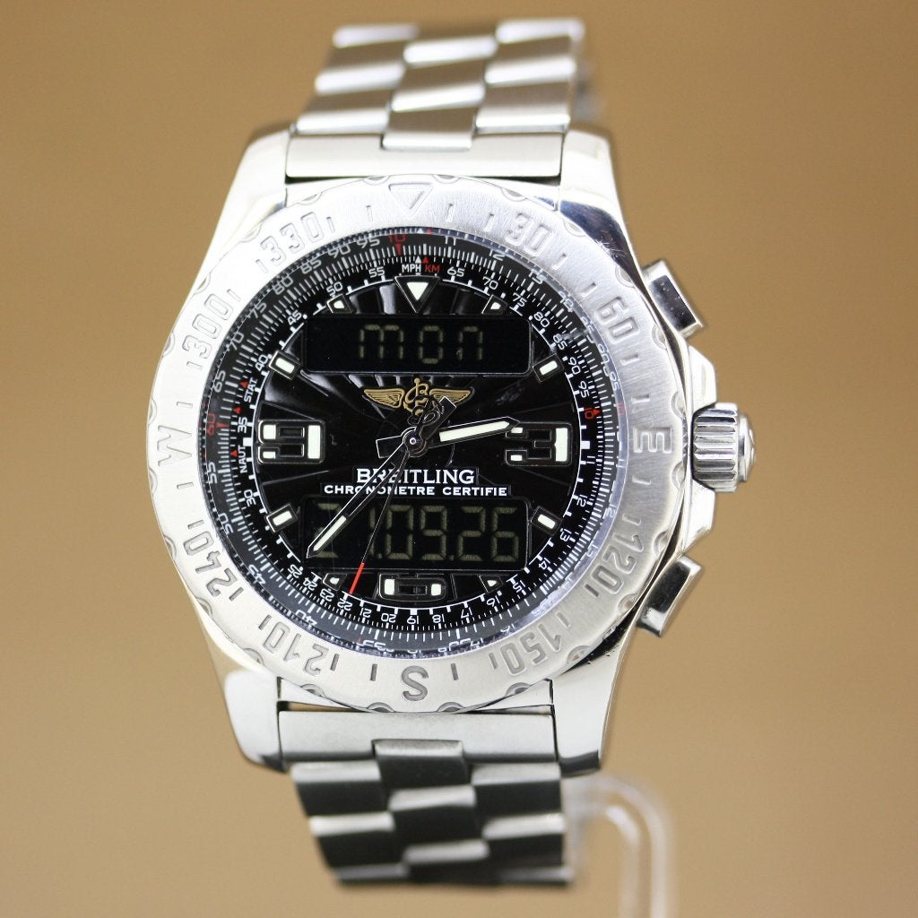 Breitling Airwolf A78363 Professional Full Set, Staal, Gebruikt, Staal, Breitling