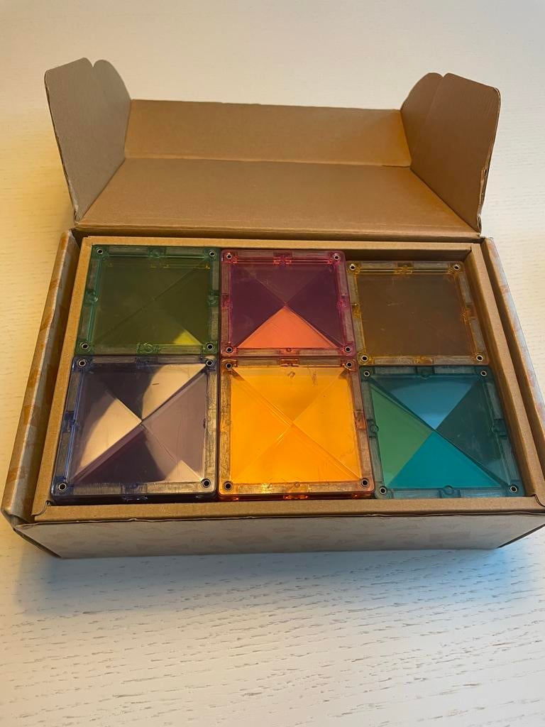 Magnetic Tlies Pastel - 40 stuks, Kinderen en Baby's, Speelgoed | Bouwstenen, Ophalen, Zo goed als nieuw, Overige merken