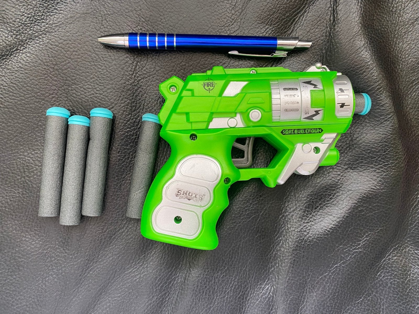 Groen Speelgoed Pistool met Zachte Kogels zgan, Ophalen of Verzenden, Zo goed als nieuw, Jongen of Meisje