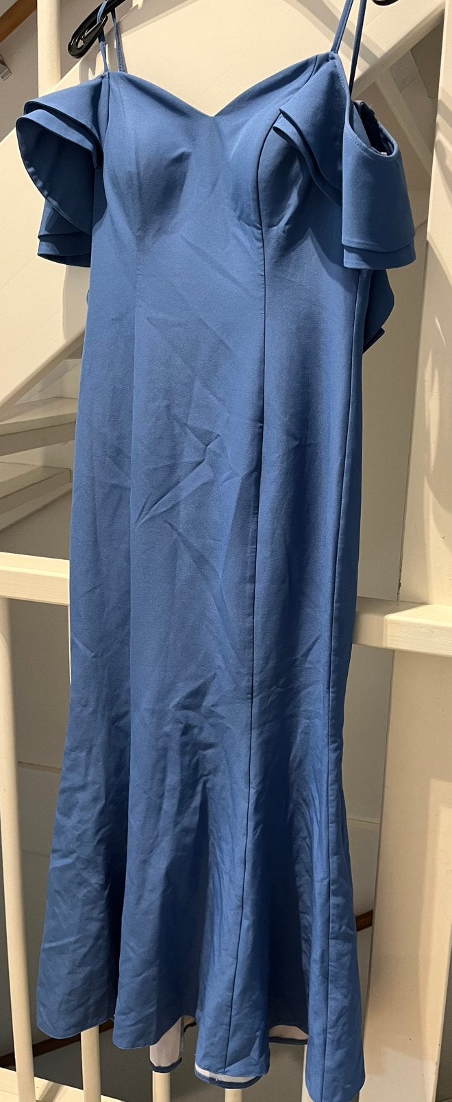 Blauwe avondjurk / galajurk Hot Contact - maat 40 / M, Maat 38/40 (M), Galajurk, Blauw, Ophalen of Verzenden