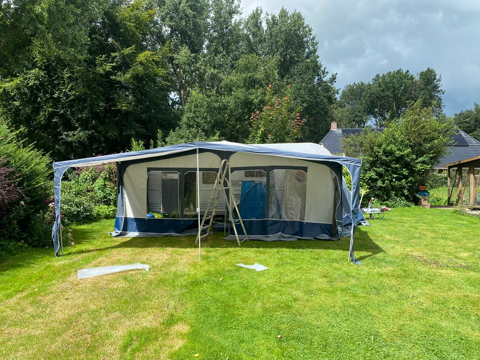 Doréma Palma voortentluifel maat 15 + aluminium frame, Ophalen of Verzenden, Zo goed als nieuw