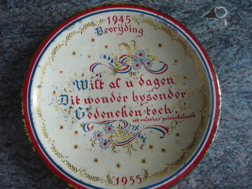 Bevrijdingsbordje, Wandbord, Ophalen of Verzenden, Gebruikt, Metaal